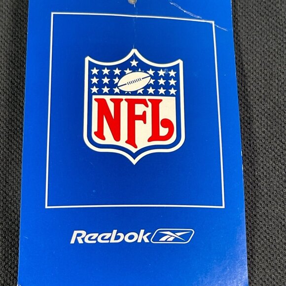 Atlanta Falcons Polo Shirt Mens M Black NFL Reebok Short Sleeve Embroidered NEW - Picture 5 of 11